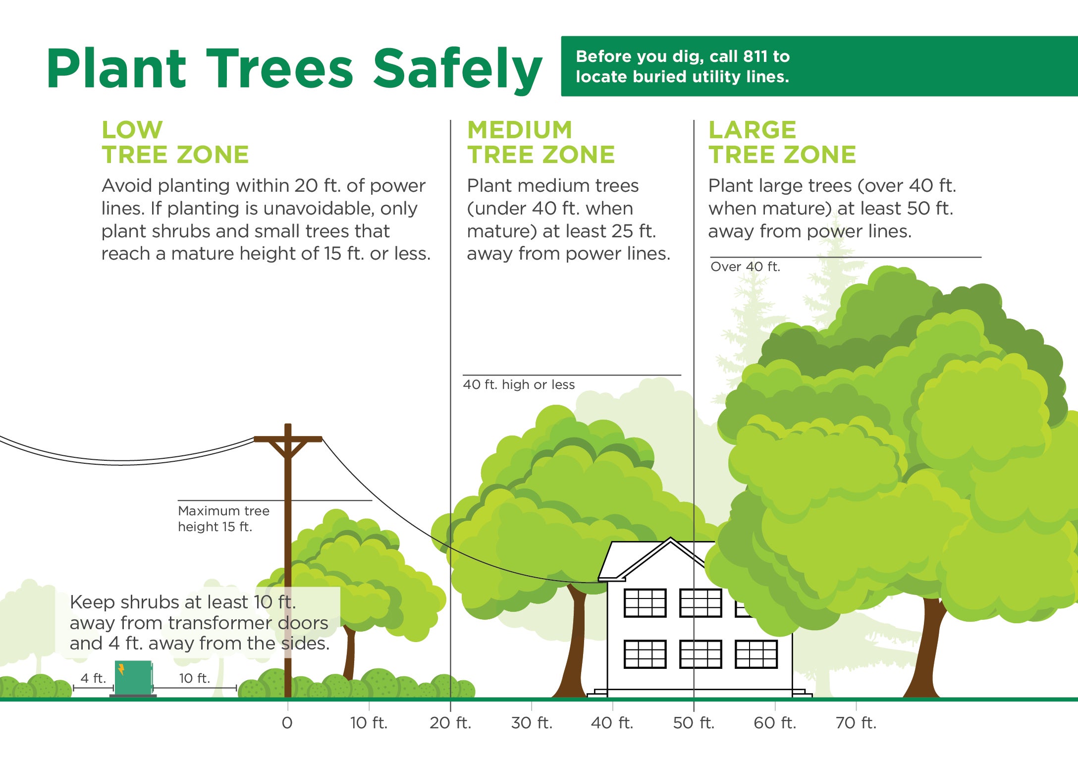 Don't plant trees beneath power lines